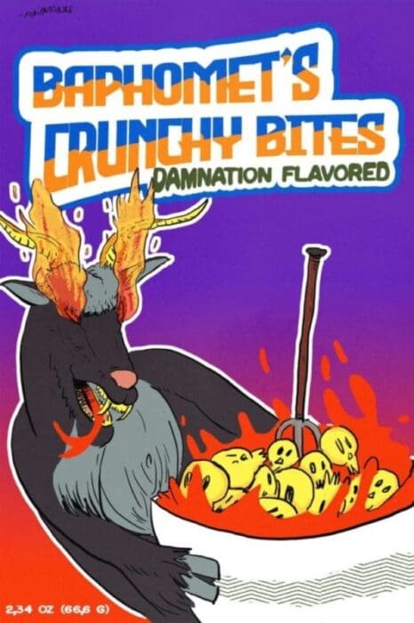 Illustration Baphomet Crunchy Bites